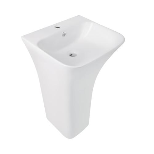 Раковина для підлоги моноблок Qtap Crow 445x420x840 White QT0511G315WN