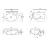 Раковина Qtap Leo 430x285x160 White QT11111008RW — фото2