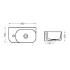 Раковина Qtap Tern 450х250х158 White QT1711H02LW — фото2