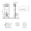 Готове рішення Qtap для ванної кімнати: підвісний унітаз Swan Ultra Quiet 485x360x320 + комплект інсталяції Nest 4 в 1 (лінійна клавіша Matt Black) — фото2