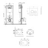 Готове рішення Qtap для ванної кімнати: підвісний унітаз Taurus Ultra Quiet 485×360×350 + комплект інсталяції Nest 4 в 1 (кругла клавіша Satin) — фото2