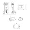 Готове рішення Qtap для ванної кімнати: підвісний унітаз Taurus Ultra Quiet 485×360×350 + комплект інсталяції Nest 4 в 1 (квадратна клавіша Chrome) — фото2