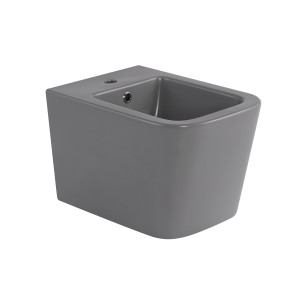 Биде подвесное Qtap Tern 520x350x330 мм, Stone grey QT17551303GSG