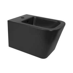 Биде подвесное Qtap Tern New 515x350x320 мм Matt Black QT17551303GMB