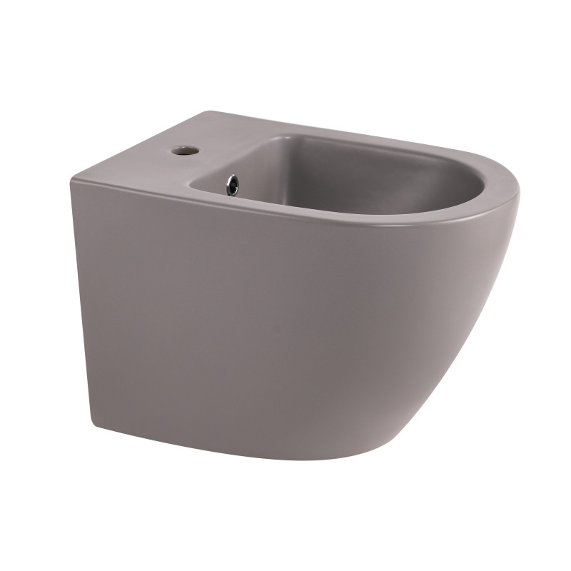 Біде підвісне Qtap Robin 515x370x350 мм, Stone grey QT13551381GSG