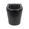 Биде напольное Qtap Scorpio 530x360x395 Matt black QT14441003CMB — фото3
