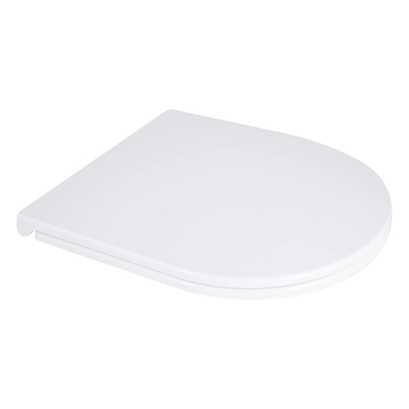 Сидіння для унітаза підлогового (Dove) 425×363×30 мм, White, з мікроліфтом, Slim Duroplast, Quick Release QT06228380BW3 Qtap