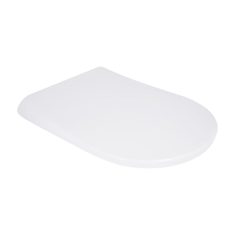 Qtap Сиденье для унитаза (Robin 520, Scorpio 520) 465x363x60 мм, White, с микролифтом, Slim Duroplast, MagLock QTSC179W48916