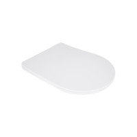 Сидіння для унітаза підлогового (Vlasta) 560×363×30 мм, White, з мікроліфтом, Slim Duroplast, Quick Release QT28228300W3 Qtap