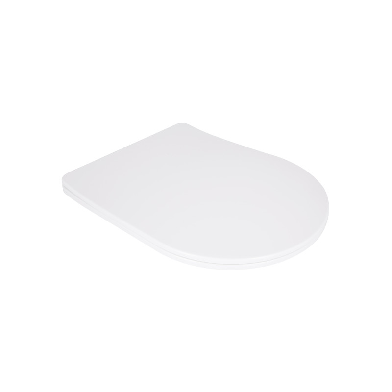 Qtap Сиденье для унитаза напольного (Grand) 560×363×30 мм, White, с микролифтом, Slim Duroplast, Quick Release QT26228301W3