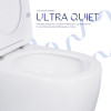 Унітаз-компакт Qtap Robin Ultra Quiet безободковий з сидінням Soft-close QT13226089AW — фото 5