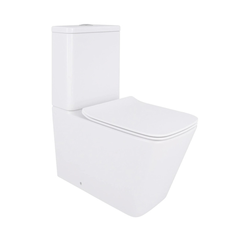 Унітаз підлоговий Qtap Crow Eco безобідковий з сідінням Soft-close QTCRO27W48750