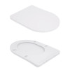 Унітаз-компакт Qtap Robin Ultra Quiet безободковий з сидінням Soft-close QT13226089AW — фото 8