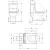 Унітаз-компакт Qtap Presto Quadro безободковий з сидінням Soft-close QT24221215AW — фото2