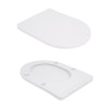 Унітаз підлоговий Qtap Robin New Ultra Quiet безобідковий з сидінням Soft-close WHITE QT13226083AW — фото8