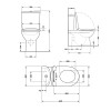 Унітаз підлоговий Qtap Virgo Ultra Quiet безобідковий з сидінням Soft-close WHITE QT18226092AW — фото2