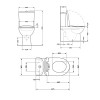 Унітаз-компакт Qtap Scorpio безободковий Ultra Quiet з сидінням Soft-close QT14226088AW — фото2