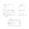 Унітаз-компакт Qtap Cardinal Ultra Quiet безободковий з сидінням Soft-close QT04222168AUQ3W — фото2