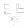 Унітаз-компакт Qtap Robin Ultra Quiet безободковий з сидінням Soft-close QT13226089AW — фото 2
