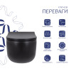 Унітаз підвісний Qtap Taurus безободковий з сидінням Soft-close QT2433084EUQMB — фото3