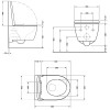 Унітаз підвісний Qtap Taurus безободковий з сидінням Soft-close QTTAU26W45428 — фото2