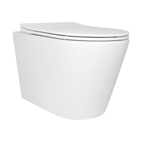 Унітаз підвісний Qtap Scorpio безободковий Ultra Quiet з сидінням Soft-close QT14332380AW