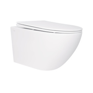 Унитаз подвесной Qtap Jay безободковый с сиденьем Soft-close QT07335176W