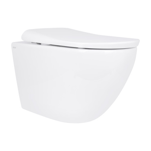 Унітаз підвісний Qtap Robin ML Ultra Quiet 490x365x325 мм, з сидінням Soft-close MagLock, White QTROBML26W49621