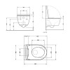 Унітаз підвісний Qtap Jay безободковий Ultra Quiet з сидінням Soft-close QT07335177W — фото2