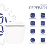 Унітаз підвісний Qtap Crow Rimless безобідковий з сідінням Soft-close QT05335170W — фото3