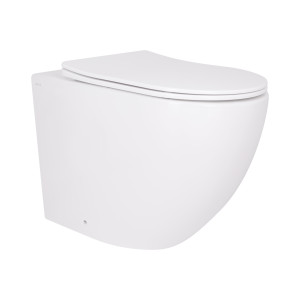 Унітаз підвісний Qtap Robin Ultra Quiet безобідковий з сідінням Soft-close 520x365x365 мм WHITE