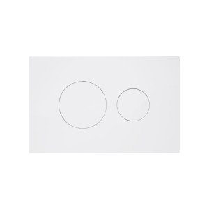 Клавіша змиву Qtap Standard 152x236x28 мм, White, кругла QTSTD164W49468