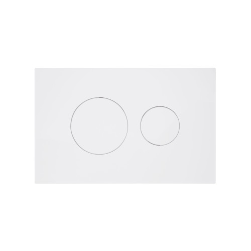 Клавиша смыва Qtap Standard 152x236x28 мм, White, круглая QTSTD164W49468