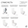 Qtap GB комплект арматури для бачка унітазу з подвійною круглою кнопкою змиву 4,8 см та клапаном нижньої подачі води, 3/6L CHR — фото5