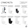 Qtap WDI комплект арматури для бачка унітазу з подвійною круглою кнопкою змиву 5,6 см та клапаном нижньої подачі води, 3/6L CHR — фото5