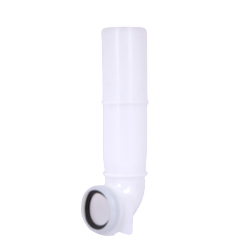 Кутова трубка змиву Qtap 82х74х262 мм White для інсталяції Standard QTSTD167W49807