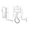 Фен із тримачем Qtap Pohodli 1200 Вт QTF1200RNP White (Pobut) — фото2