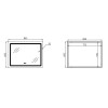 Дзеркало Qtap Mideya (DC-F908) 800х600 з LED-підсвічуванням Touch, з димером QT2078F908W — фото2