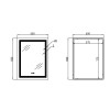 Зеркало Qtap Cardinal 600х800 с LED-подсветкой Touch, с антизапотеванием, с диммером, рег. темп. цвета (3000-6500K) QT0478C6080 — фото2