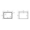 Дзеркало Qtap Mideya (DC-F904) 800х600 з LED-підсвічуванням Touch, з димером QT2078F904W — фото 2