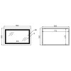 Зеркало Qtap Cardinal (CA1) 800х500 с LED-подсветкой Touch, с антизапотеванием, с диммером, рег. темп. цвета (3000-6500K) QT0478C5080 — фото2