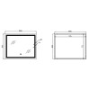 Зеркало Qtap Cardinal (CA1) 1000х800 с LED-подсветкой Touch, с антизапотеванием, с диммером, рег. темп. цвета (3000-6500K) QT0478C10080 — фото2