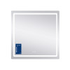 Дзеркало Qtap Mideya 800x800 з LED-підсвічуванням Touch, з антизапотіванням, димером QT2078NCF8080W — фото4