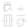Набор Qtap душевая кабина Leo CRM10995-AC6 Clear 2020x900x900 мм + поддон Diamond 309912 90x90x12 см с сифоном — фото2