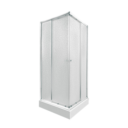 Набор Qtap душевая кабина Presto CRM1088SP5 Pear 1970x800x800 мм + поддон Tern 308812C 80x80x12 см с сифоном