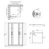Набор Qtap душевая кабина Taurus CRM1099SC6 Clear 2020x900x900 мм + поддон Tern 309912C 90x90x12 см с сифоном — фото2