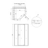 Душова кабіна Qtap Scorpio CRM10115-AC6 100x100 см, скло Clear 6 мм, покриття CalcLess, без піддона — фото2