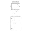 Душова кабіна Qtap Capricorn CRM1018RC6 100х80 см, скло Clear 6 мм, CalcLess, без піддона — фото2