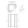Душевая кабина Qtap Pisces BLA109-11SC5 90-105x90-105 см, стекло Clear 5 мм без поддона — фото2