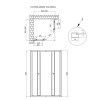 Душова кабіна Qtap Pisces CRM109-11SP5 90-105x90-105 см, скло Pear 5 мм без піддона — фото2